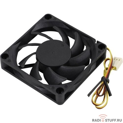 Exegate EX283371RUS Вентилятор ExeGate ExtraSilent ES07015S3P, 70x70x15 мм, подшипник скольжения, 3pin, 2500RPM, 23dBA