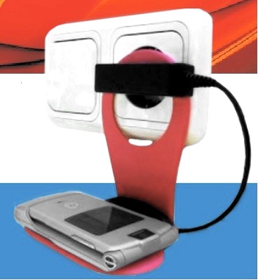 Держатель сотового телефона для з.у. черный, п/пакет, Netko РАСПРОДАЖА Держатель сотового телефона для з.у. черный, п/пакет, Netko РАСПРОДАЖА