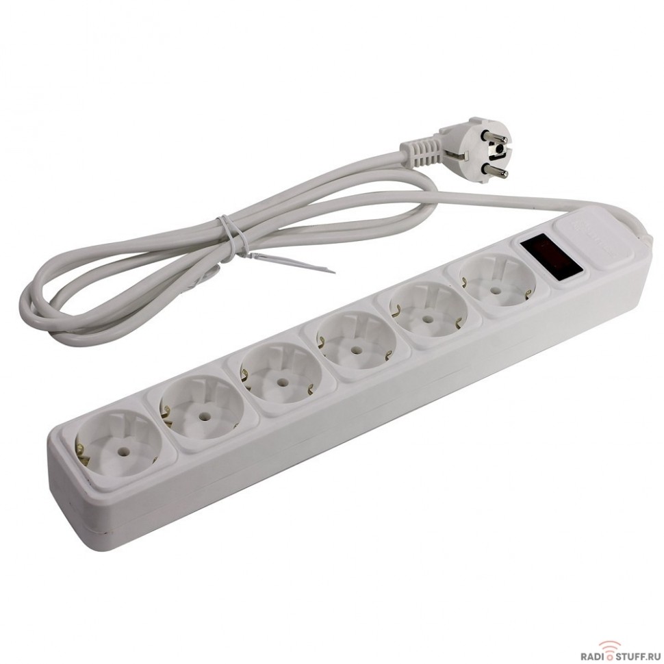 5bites SP6W-150 Сетевой фильтр  6S / 3*0.75MM2 / 5M / WHITE