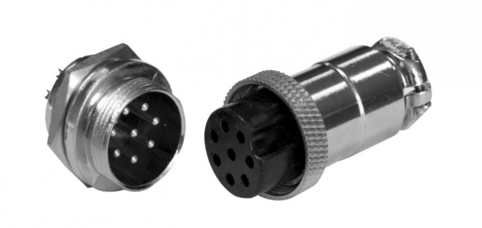 ITC TS-8M Коннектор металл.  8-pins 