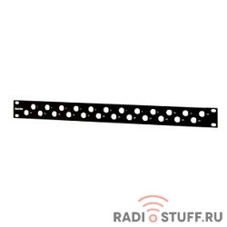 Патч-панель, 19", 1U, 24 порта, без модулей, Hyperline